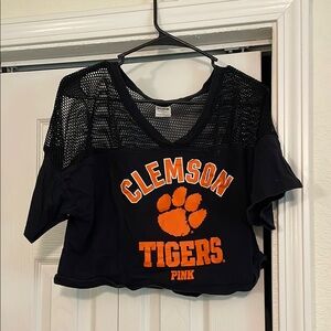 PINK Victoria's Secret Black Mesh Top